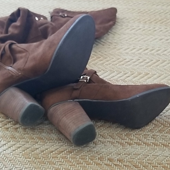 Madden Girl Knee High Suede Boots - Picture 2 of 4